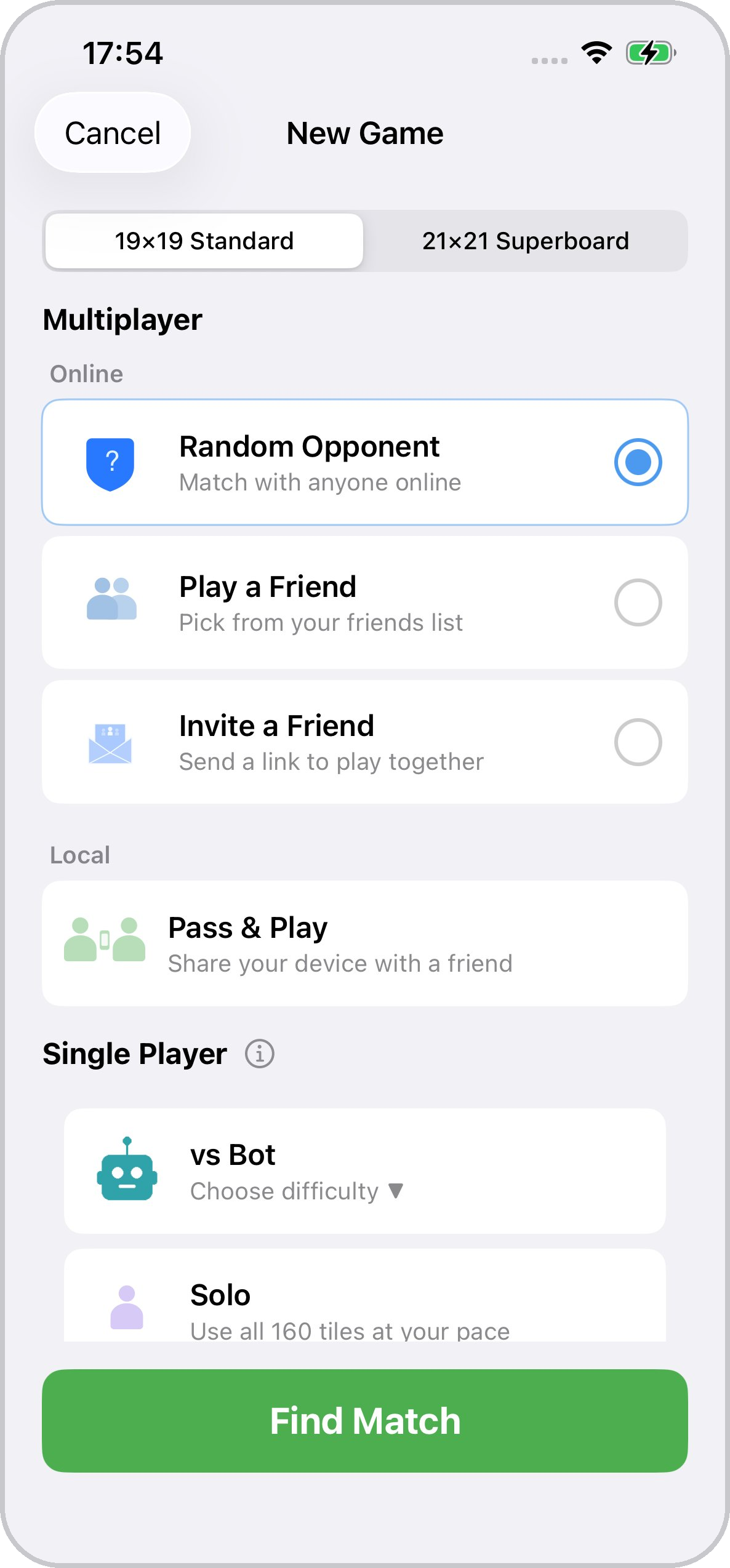 Nerd Words — six game modes two board sizes